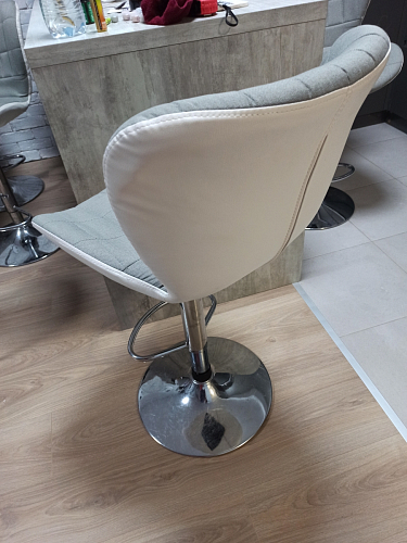 Барный стул Brend серый / белый фото покупателя 3