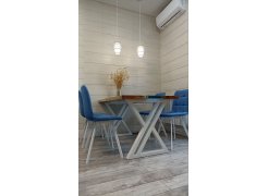 Стул на металлокаркасе Чилли горчичный / белый фото покупателя 20