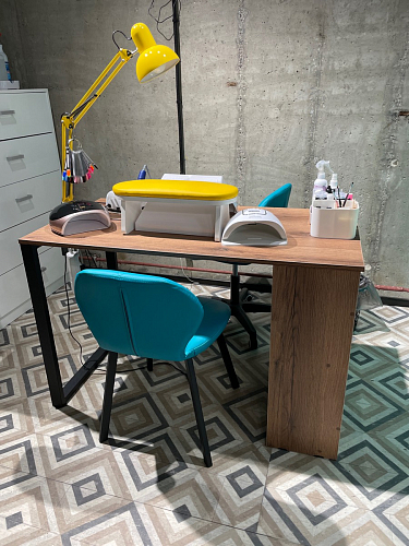 Письменный стол Битти Лофт 116х60х75 креатель / черный матовый фото покупателя 30