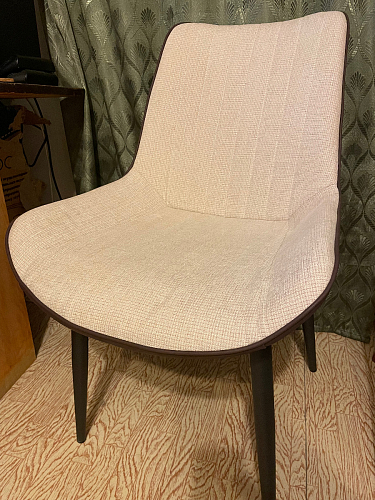 Стул на металлокаркасе Seda-1 green / black / gold фото покупателя 4