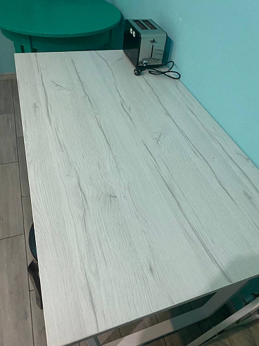 Стол Лота Лофт 140 25 мм черный матовый / бетон фото покупателя 147