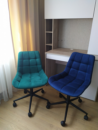 Компьютерное кресло Честер экокожа бежевая / белый фото покупателя 39