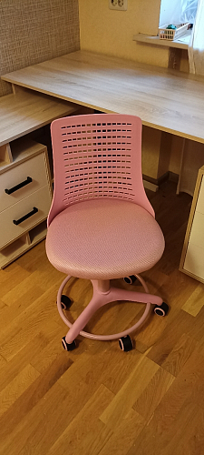 Компьютерное кресло Kiddy/Кидди бирюзовое ткань (сетка) фото покупателя 26