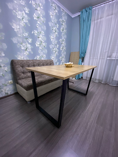 Стол раскладной Лота Лофт 120 25 мм юта / черный матовый фото покупателя 548