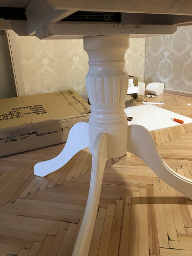 Стол раскладной Toskana 90 butter white фото покупателя 14