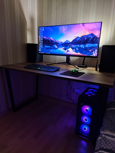 Деревянный стол Лота Лофт 140х80 дуб крафт табачный / черный матовый фото покупателя 798