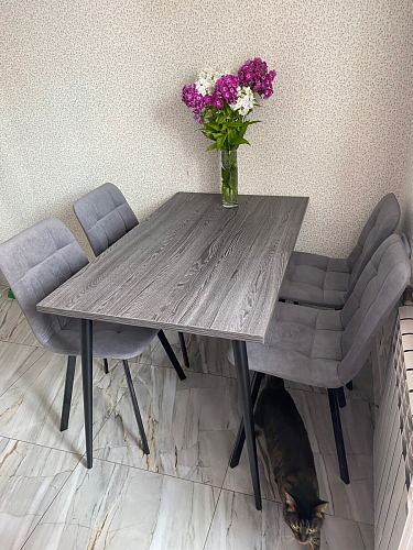 Комплект стульев Чилли 2 шт бежевый / черный фото покупателя 371