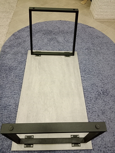 Стол Лота Лофт 120 25 мм дуб делано темный / черный матовый фото покупателя 968