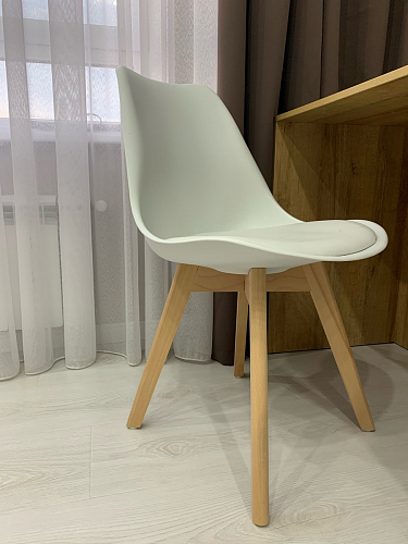 Деревянный стул Bonuss темно-серый / черное сидение / черный фото покупателя 94