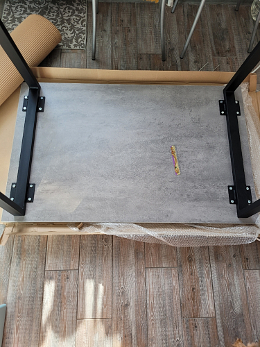 Деревянный стол Лота Лофт 120x75 дуб крафт табачный / черный матовый фото покупателя 104