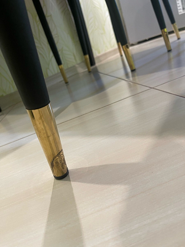 Стул на металлокаркасе Seda 01 blue / gold / black фото покупателя 75