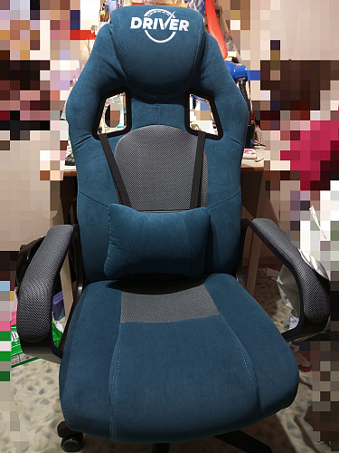 Компьютерное кресло Driver/Драйвер кожзам черный / серый фото покупателя 103