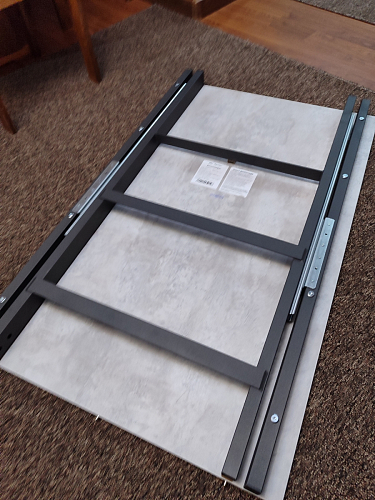 Стол Центавр дуб галифакс / черный матовый фото покупателя 58