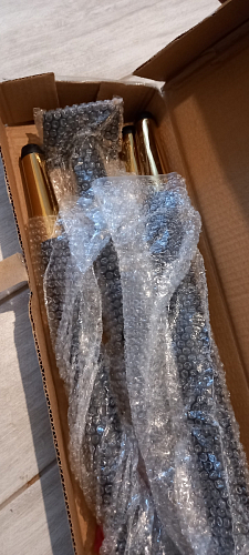 Стул на металлокаркасе Gabi 1 light blue / black / gold фото покупателя 960