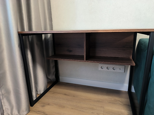 Письменный стол Клер Лофт черный матовый / бетон фото покупателя 42