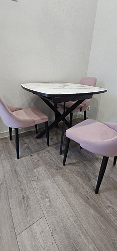 Стул на металлокаркасе Kora dark gray / black фото покупателя 383