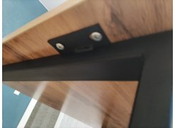 Стол Лота Лофт 140 25 мм черный матовый / бетон фото покупателя 543