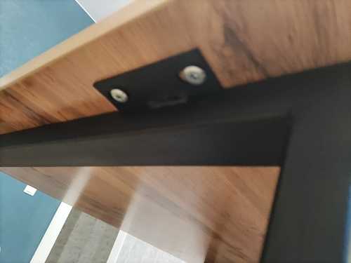 Стол Лота Лофт 140 25 мм черный матовый / бетон фото покупателя 543