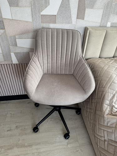 Компьютерное кресло Dublin/Дублин хром / вельвет графит фото покупателя 23