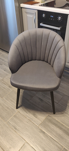 Стул на металлокаркасе Бэнбу velutto 49 / черный фото покупателя 5