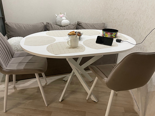 Комплект стульев Вейв 4 шт светло-серый / черный фото покупателя 187