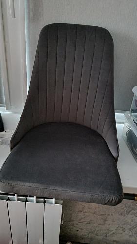 Стул на металлокаркасе Kora dark gray / black фото покупателя 329