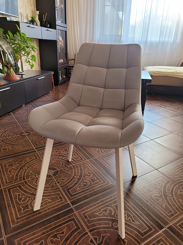 Стул на металлокаркасе Челси велюр коричневый / черный каркас фото покупателя 218