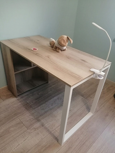 Письменный стол Битти Лофт 116х60х75 креатель / черный матовый фото покупателя 57