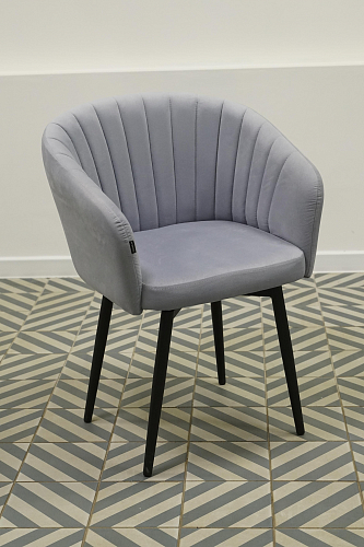 Стул на металлокаркасе Моншау крутящийся velutto 49 / черный из шоурума 2