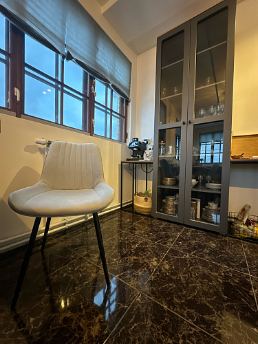 Стул на металлокаркасе Седа К латте / черный фото покупателя 243