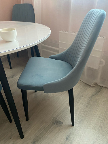 Стул на металлокаркасе Kora light purple / black фото покупателя 242