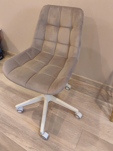 Кресло Келми 1  / AV 245 белый каркас синий микровелюр (neo 25) фото покупателя 5