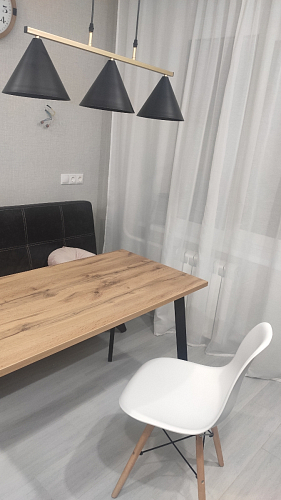 Стол Тринити Лофт 120 32 мм дуб галифакс табако / черный матовый фото покупателя 179