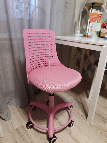 Компьютерное кресло Kiddy салатовое ткань (сетка) фото покупателя 20