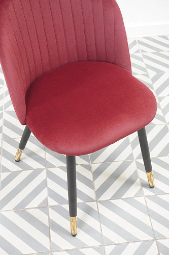 Стул на металлокаркасе Gabi light purple / black из шоурума 1