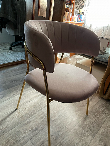 Стул на металлокаркасе Kamelia gold / gray фото покупателя 25