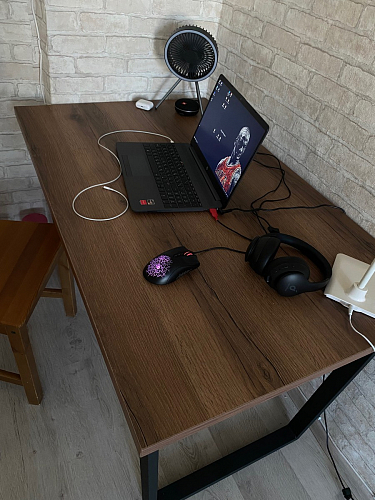 Деревянный стол Лота Лофт 140х80 дуб крафт табачный / черный матовый фото покупателя 861