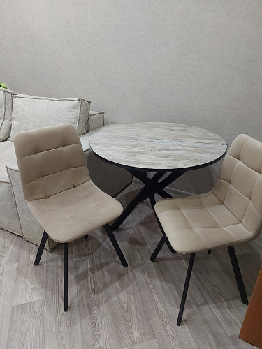 Комплект стульев Чилли 4 шт темно-серый / черный фото покупателя 151