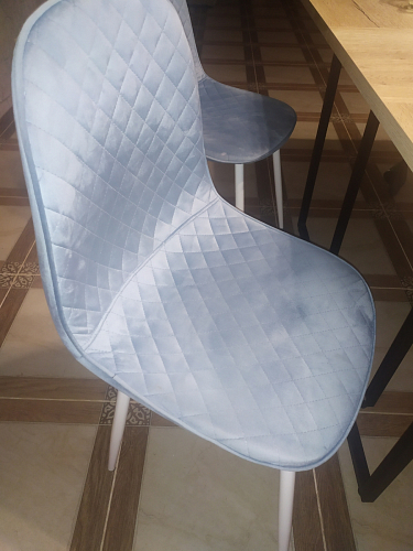 Стул на металлокаркасе Capri dark beige / white фото покупателя 64