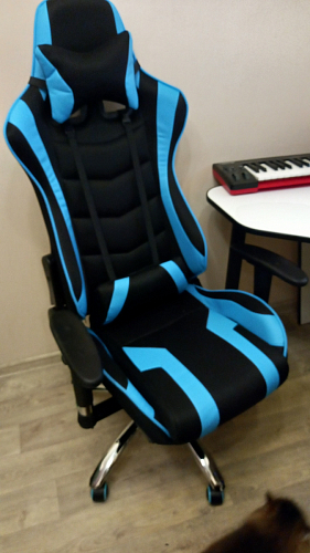 Компьютерное кресло Kano 1 light blue / black фото покупателя 116