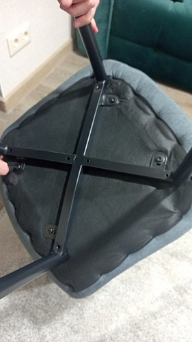 Стул на металлокаркасе Lilu 05 gray / white фото покупателя 33