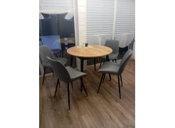 Стул на металлокаркасе Вейв светло-серый (hl 63) / 10К черный каркас фото покупателя 234