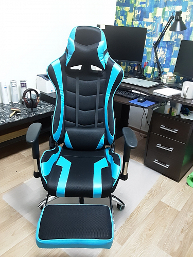 Компьютерное кресло Kano 1 light blue / black фото покупателя 113