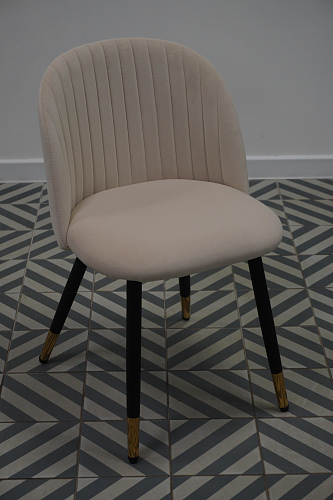 Стул на металлокаркасе Gabi gray / black из шоурума 6