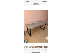 Стол Лота Лофт 140 25 мм юта / белый матовый фото покупателя 630