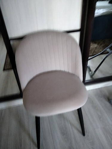 Стул на металлокаркасе Gabi 1 light blue / black / gold фото покупателя 438