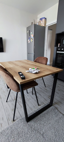 Стол раскладной Лота Лофт 120 25 мм юта / черный матовый фото покупателя 457