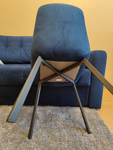 Стул на металлокаркасе Челси латте / черный фото покупателя 211