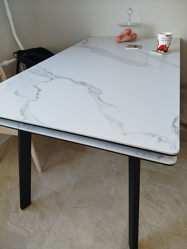 Керамический стол Норман 120(180)х80 shakespeare black / черный фото покупателя 1