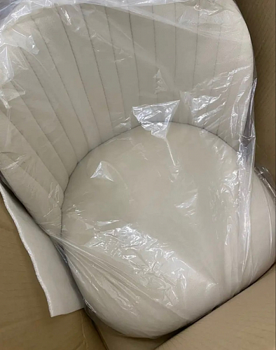 Стул на металлокаркасе Gabi 1 light blue / black / gold фото покупателя 780